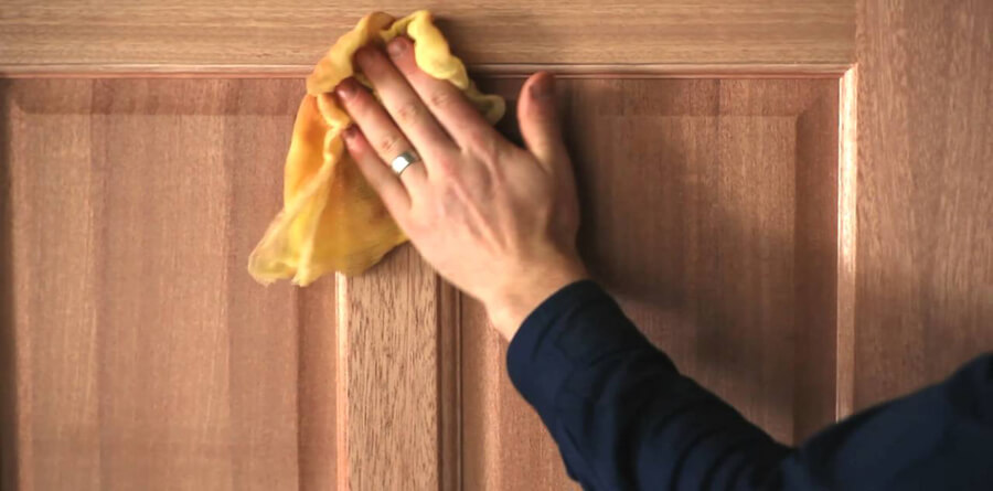how to clean varnished wood
